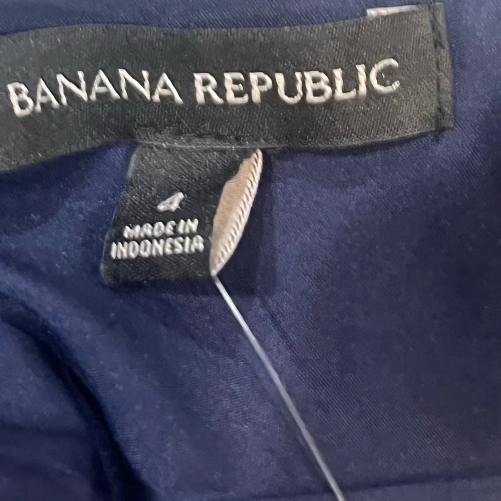 Banana Republic Navy Cross-Back A-Line Dress - Picture 2 of 5